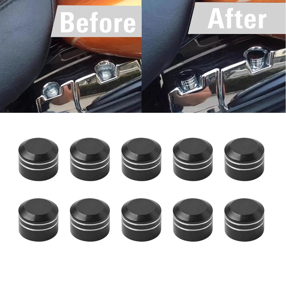 9mm-12mm Engine Screw Bolt Cover Cap for Harley Electra Glide Road King (Not Apply)