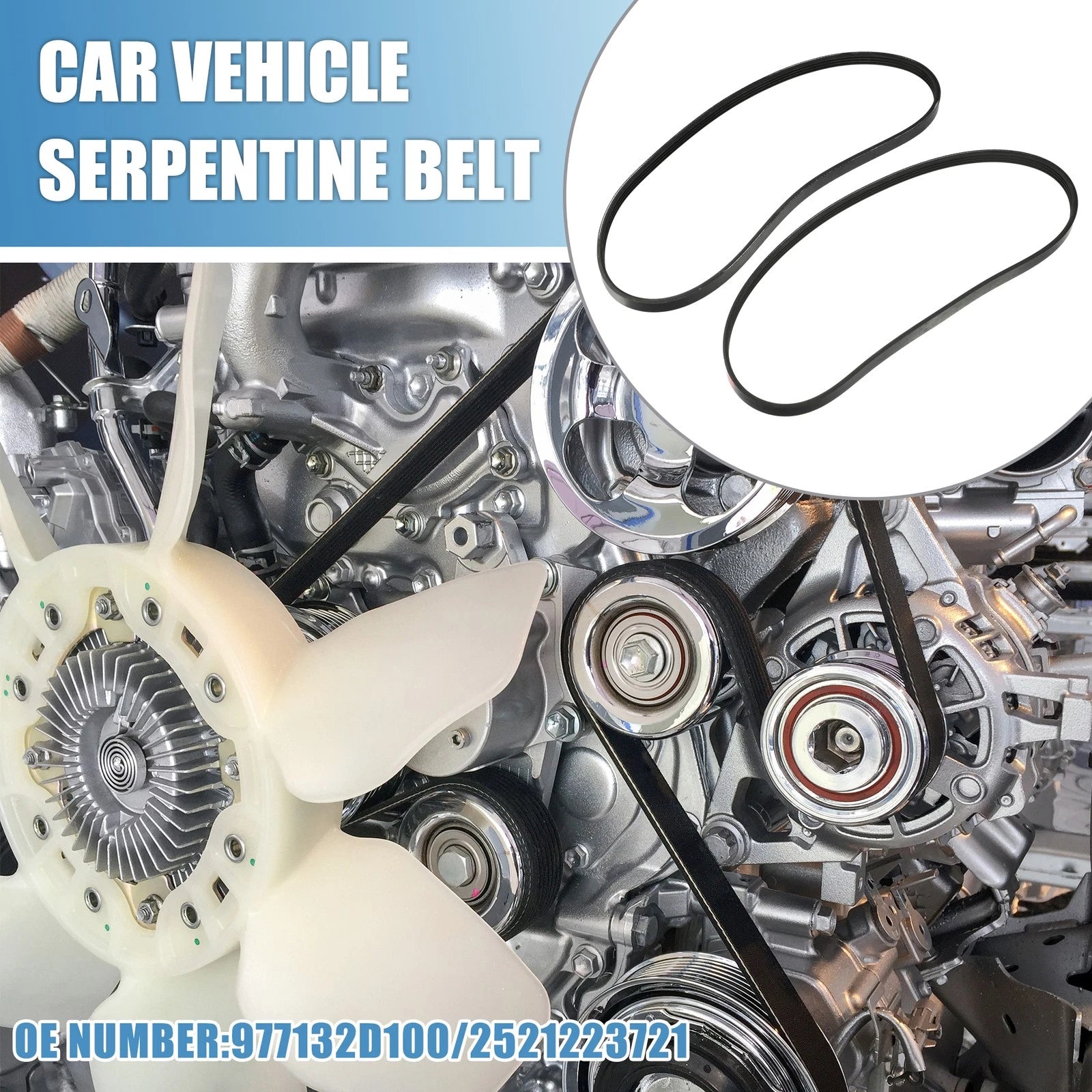 Serpentine Belt Replacement Kit for Hyundai Elantra (2012–2018)