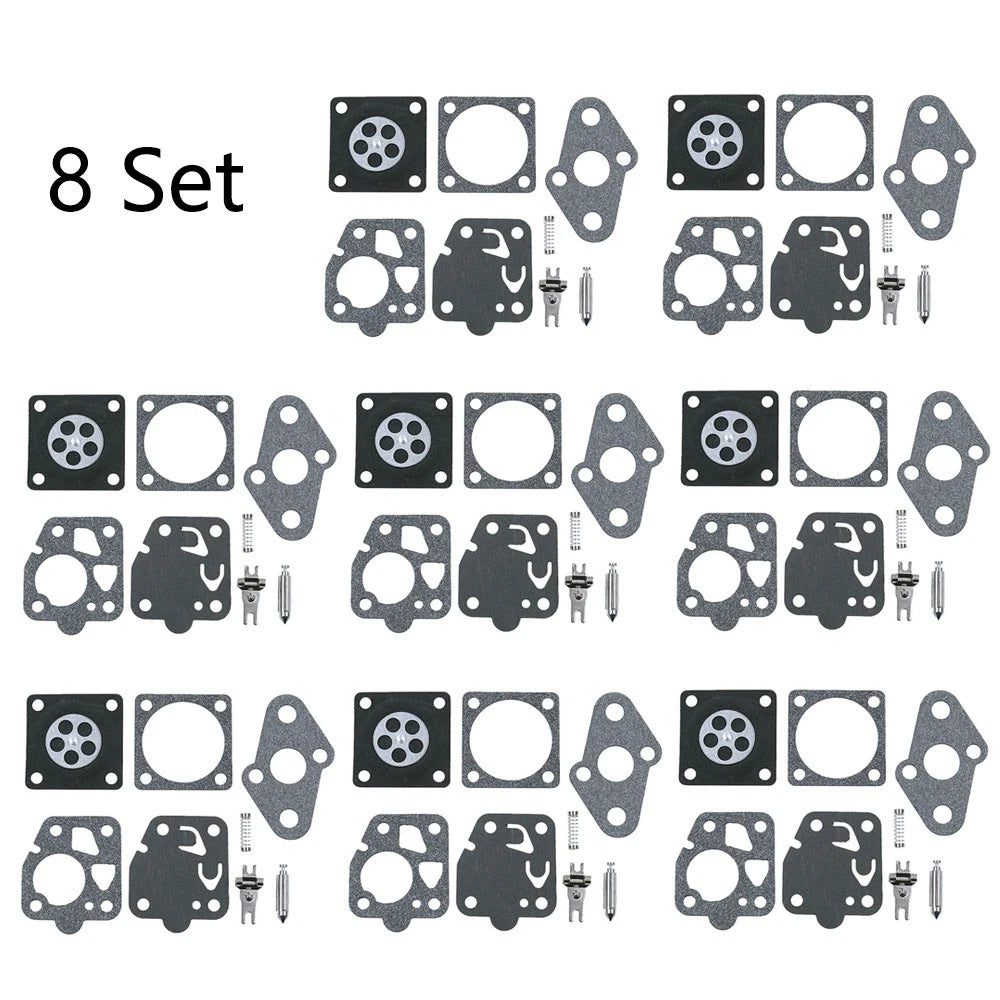 Set of 8 Carburetor Kits for Kawasaki TD24 TD25 TD33 TG20 TG24 TG25 TG33