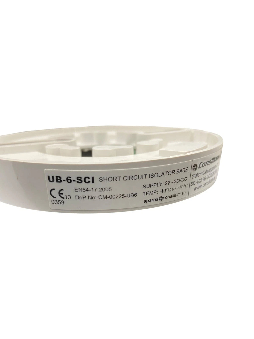 Detector Base for Consilium UB-6-SCI (5200313-00A)
