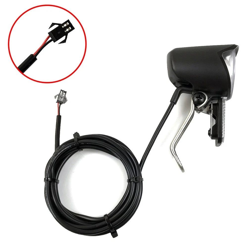 Headlight for Electric Bicycle (6-60V) - ABS Black