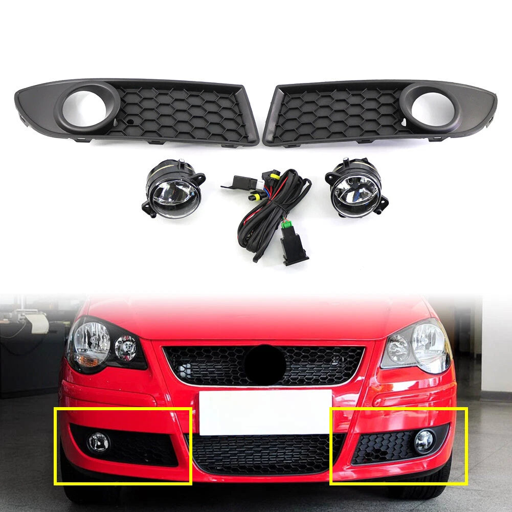 Fog Light Kit with Wiring Harness for VW Polo (2005–2009)
