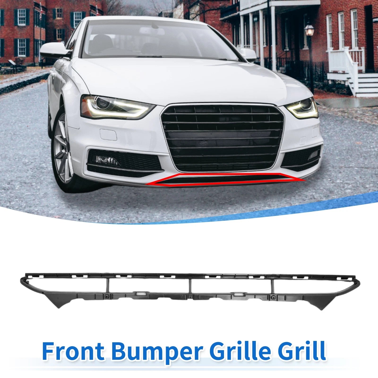 Front Lower Bumper Grille Replacement for Audi A4 B8PA (2013–2015)
