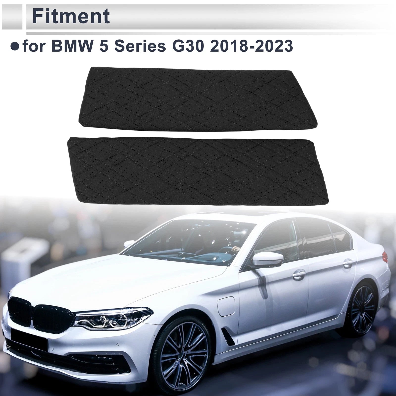 Car Center Console Cover for BMW 5 Series G30 (2018–2023) Black