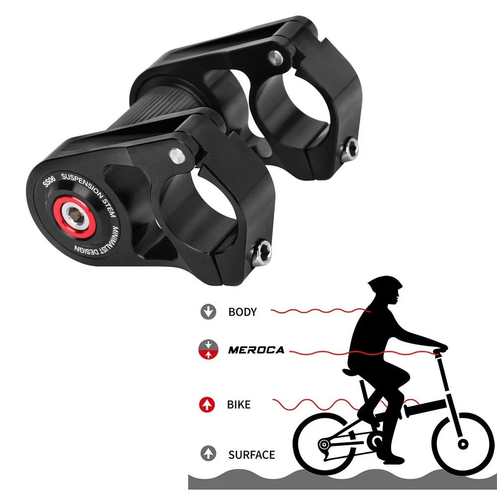 Folding Bike Handlebar Stem with Shock Absorbing Features