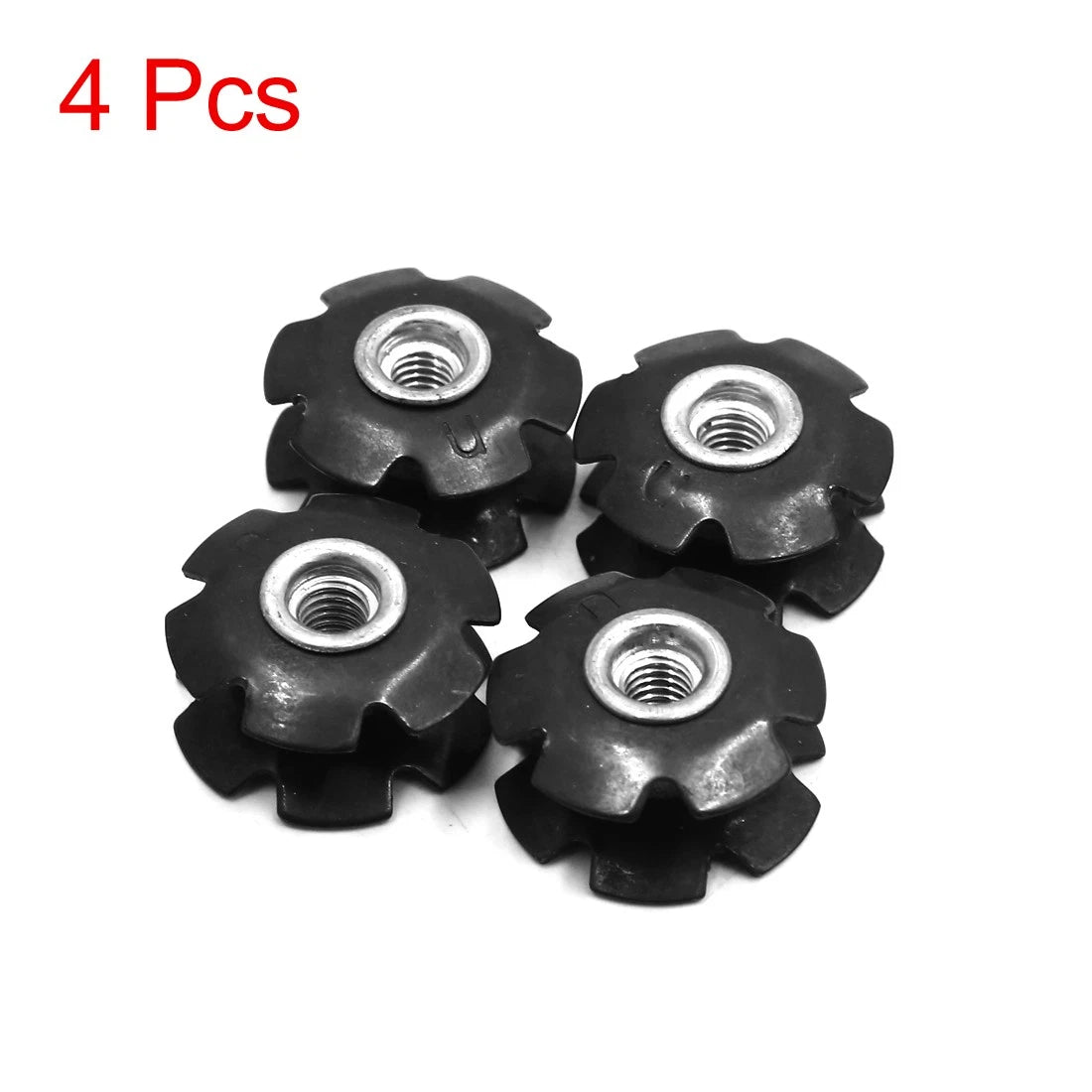 Flanged Headset Star Nut Set for 28.6mm MTB Fork (4 Pack) (Fits 2000–2030)