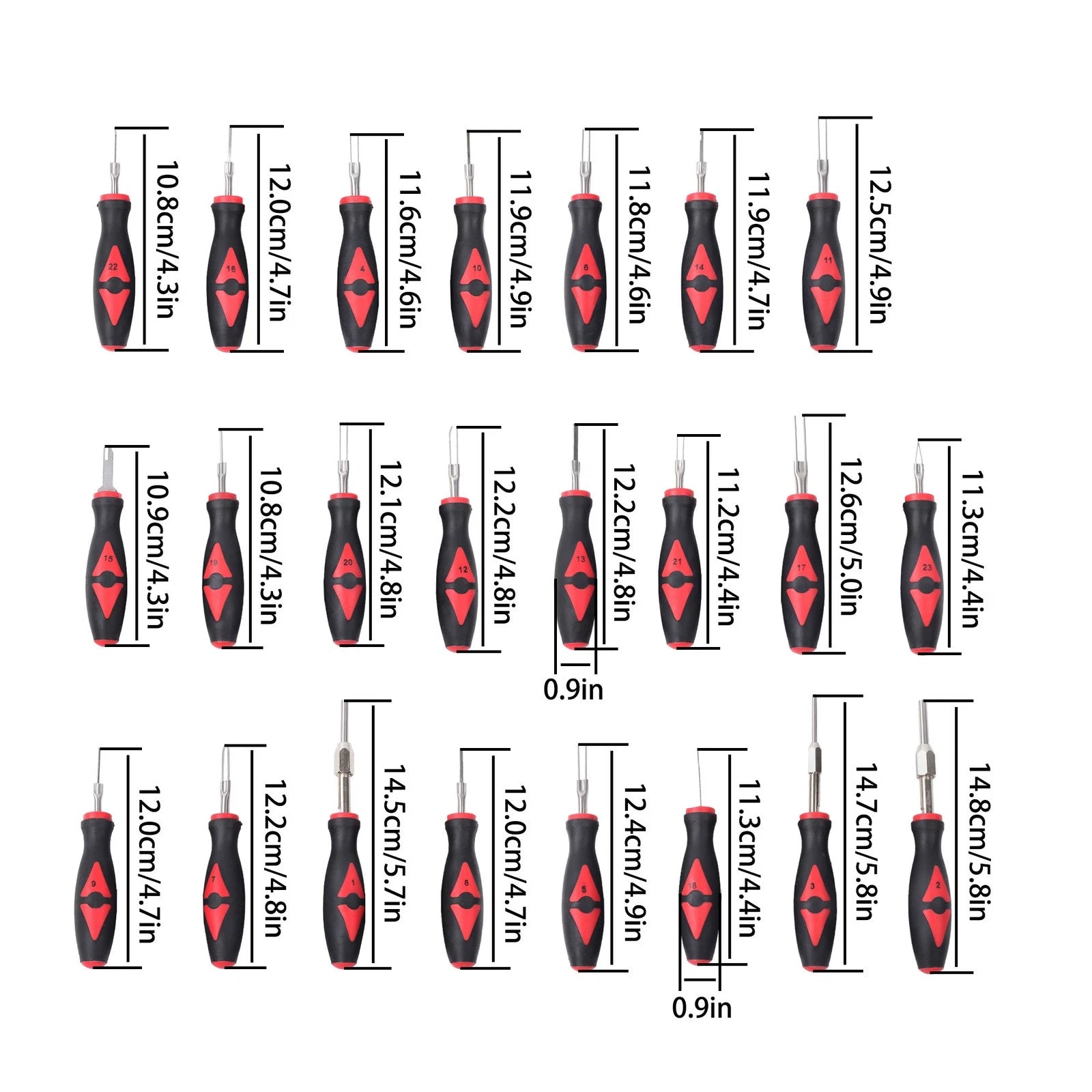 23pcs Universal Terminal Release Tool Set for Electrical Connectors