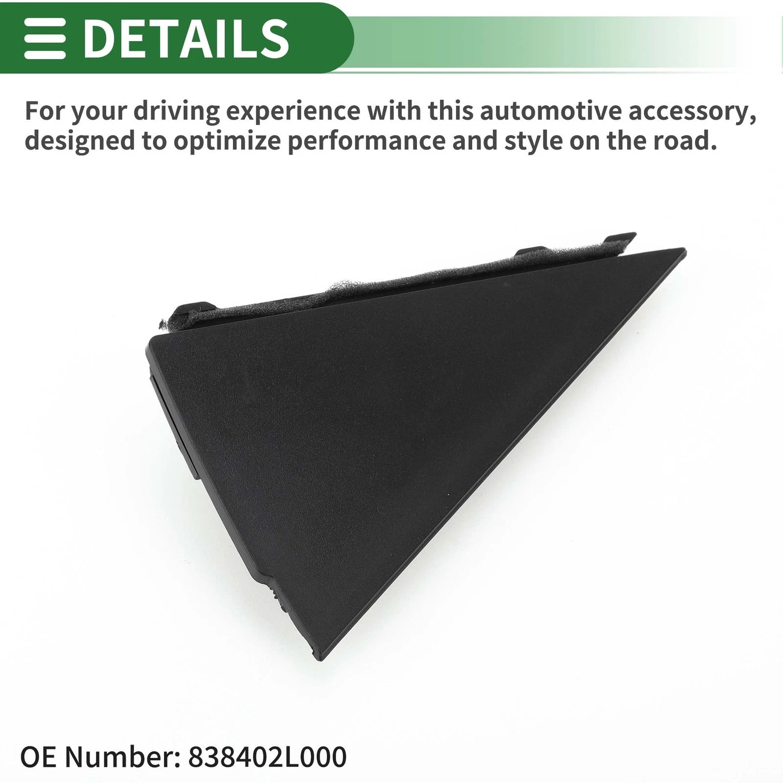 Front Right Pillar Corner Triangle Trim for Hyundai i30 (2008–2008)