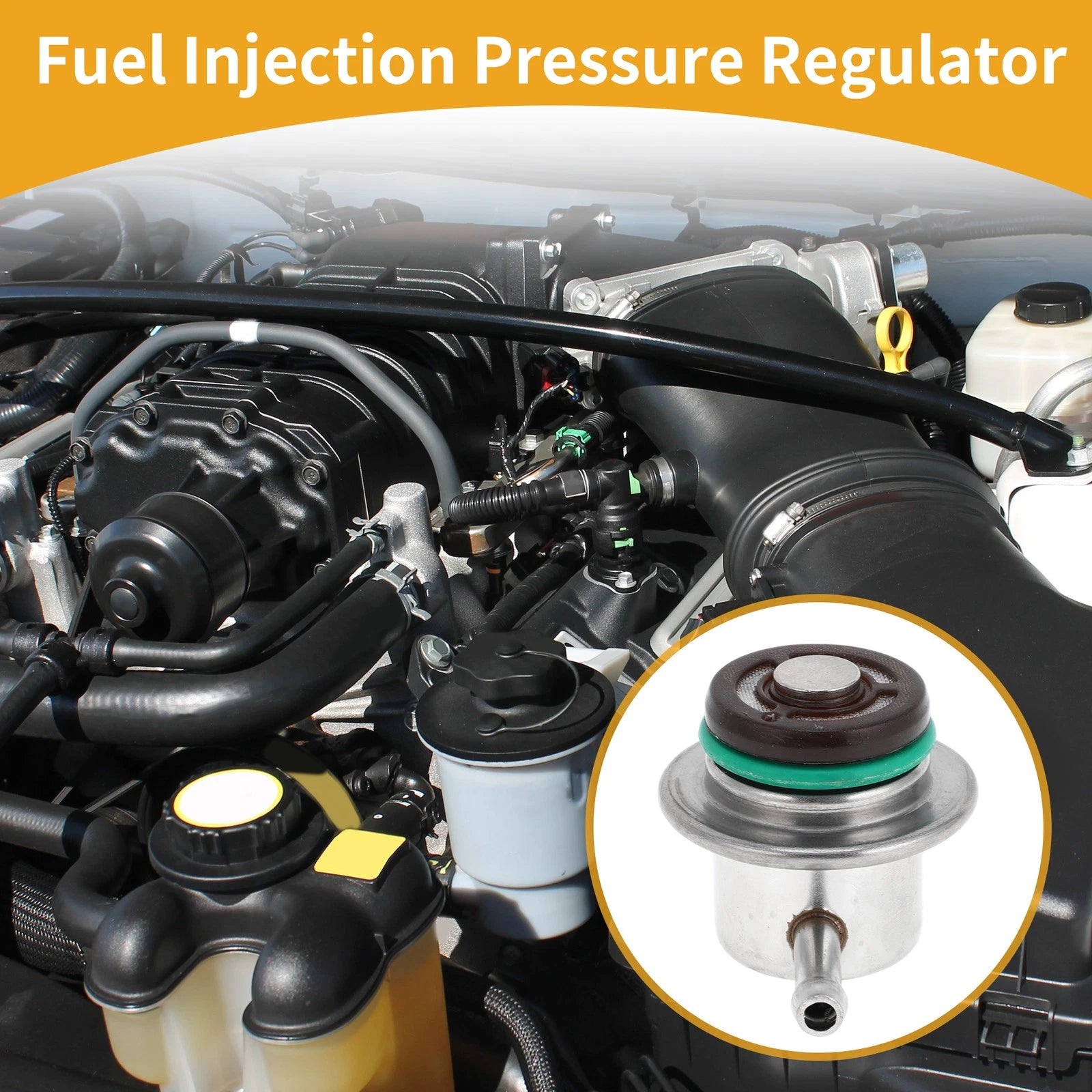 Fuel Pressure Regulator for Mercury Sable (1999–2006) Mazda Replacement 1 Pc