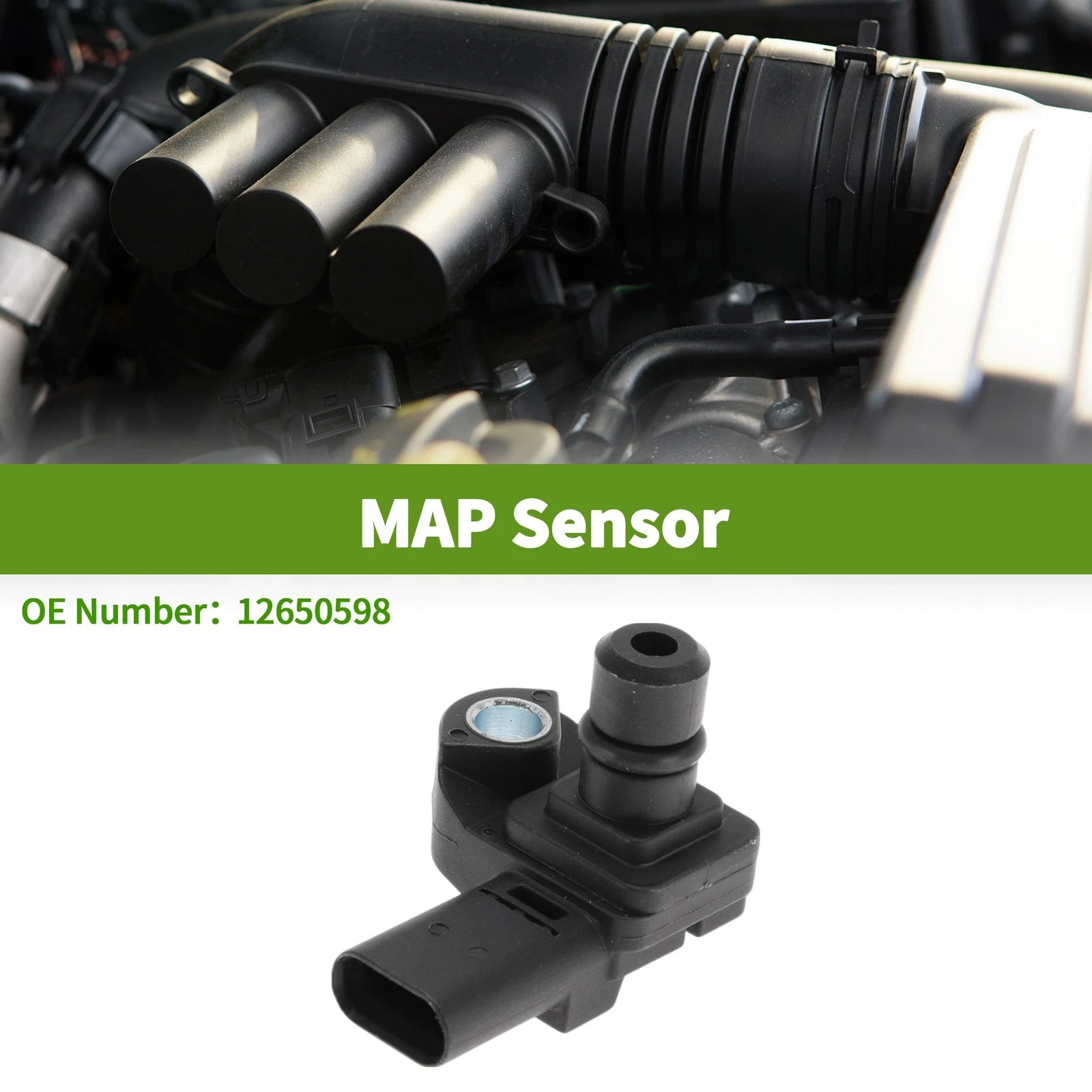 MAP Sensor for Cadillac CT6 (2016–2019) - Part No. 12650598