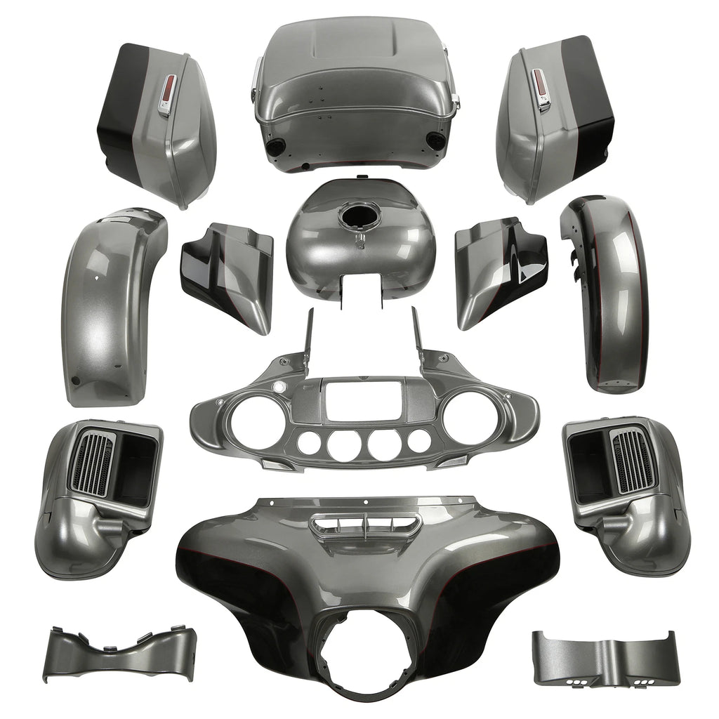 Fairing Bodywork for Harley Electra Glide (2014–2023) Billet Silver/Vivid Black