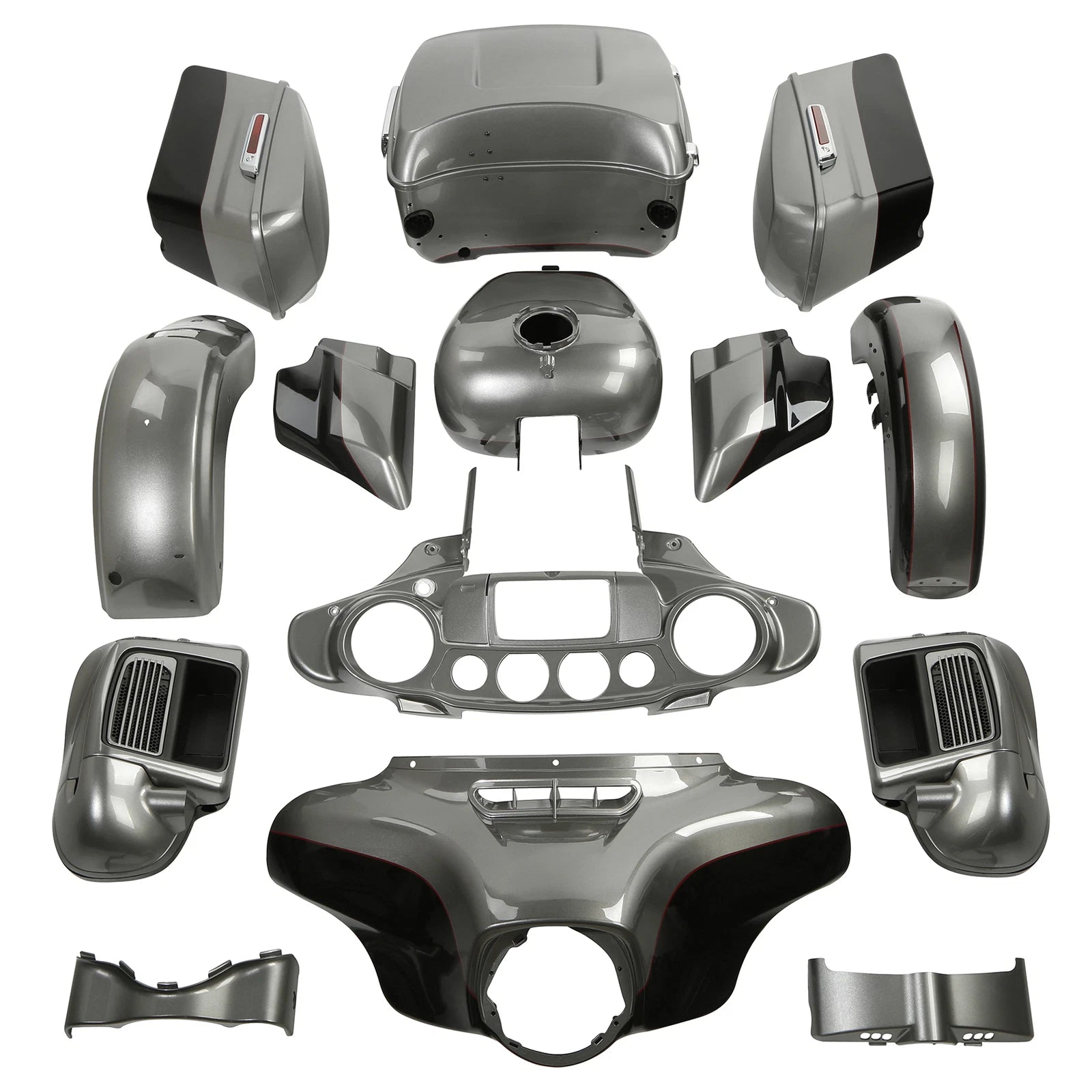 Fairing Bodywork for Harley Electra Glide (2014–2023) Billet Silver/Vivid Black
