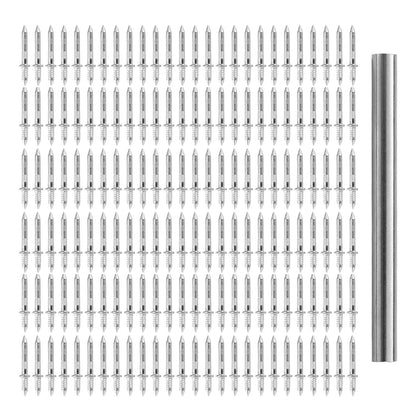 100Pcs Double-Head Metal Nails for Skirting Thread