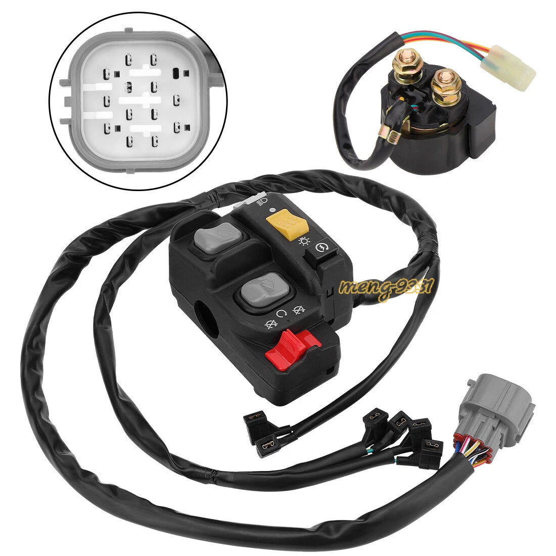Handlebar Switch & Starter Relay for Honda Rancher 420 TRX420 (2007–2013)