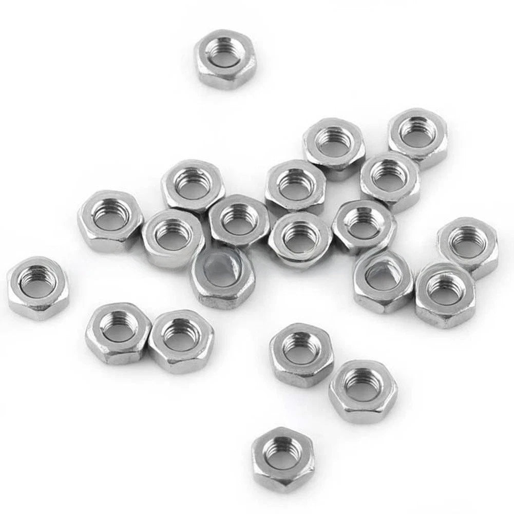 200pcs Brass Hex Standoffs 2.5mm Thread with Stainless Screws and Nuts