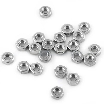 200pcs Brass Hex Standoffs 2.5mm Thread with Stainless Screws and Nuts