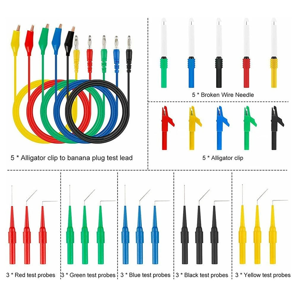 Clip Test Leads for Multimeter Probe Testing
