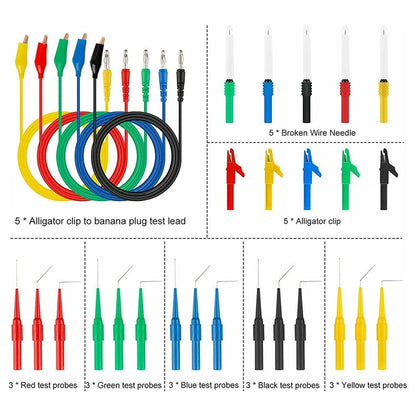 Clip Test Leads for Multimeter Probe Testing