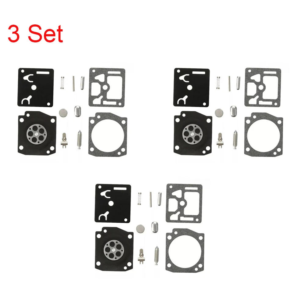 Set of 3 Chainsaw Carburetor Kit for Husqvarna 340 345 346 (Zama RB-122)