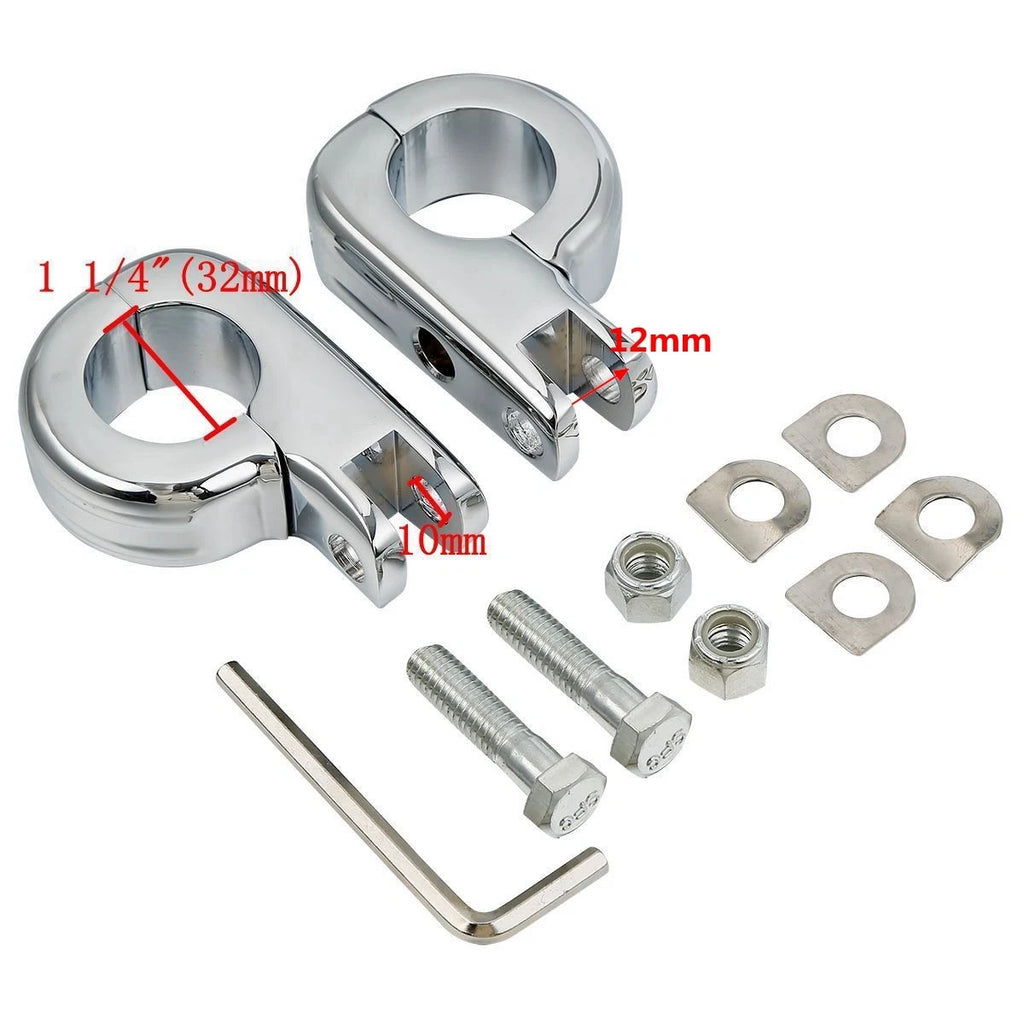 Foot Pegs Mounting Kit for Harley (1.25" 32mm)