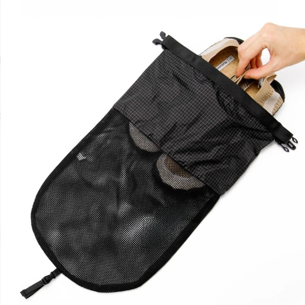 Portable Travel Shoe Bag - Dustproof Moistureproof Mesh Storage