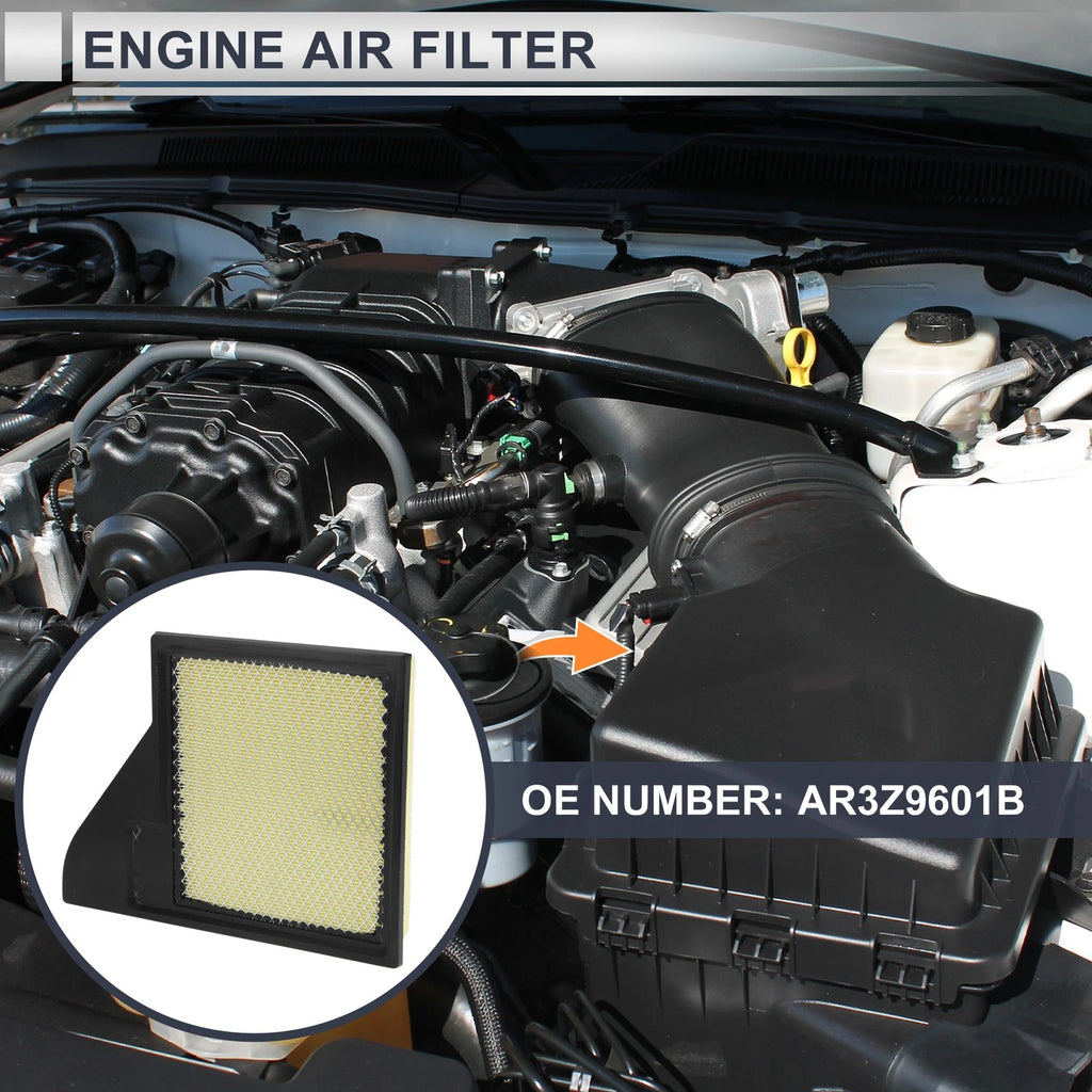 Engine Air Filter Replacement for Ford Mustang Base (2015–2023)