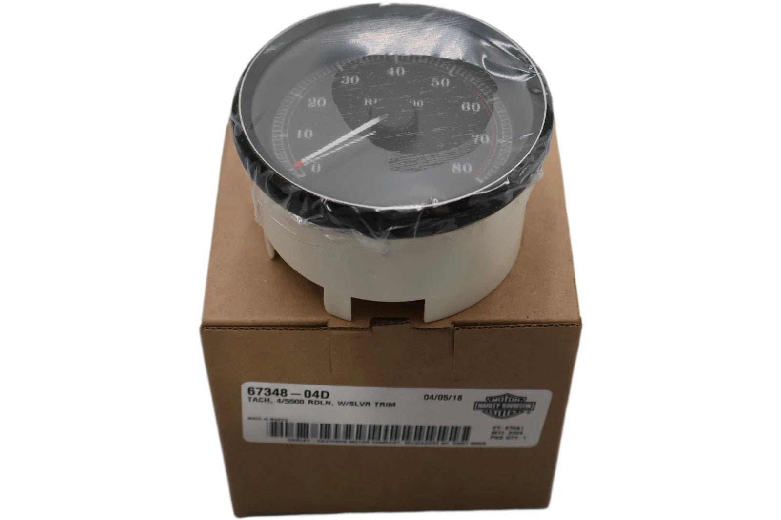 OEM Tachometer for Harley-Davidson Touring (2004–2013) 67348-04D Redline 5500 4"