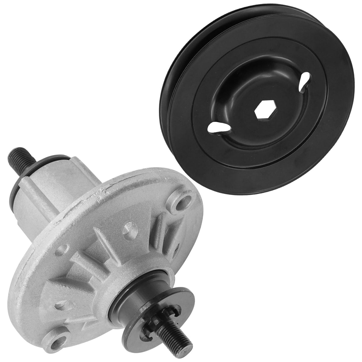 Deck Spindle and Pulley Replacement for John Deere X300 X304 X310 (2009–2019)