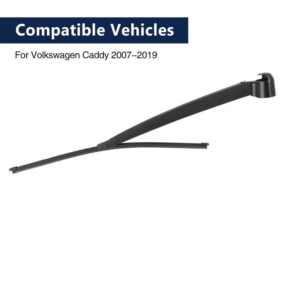 Rear Windshield Wiper Blade Arm Set 16 Inch for Volkswagen Caddy (2007–2019)