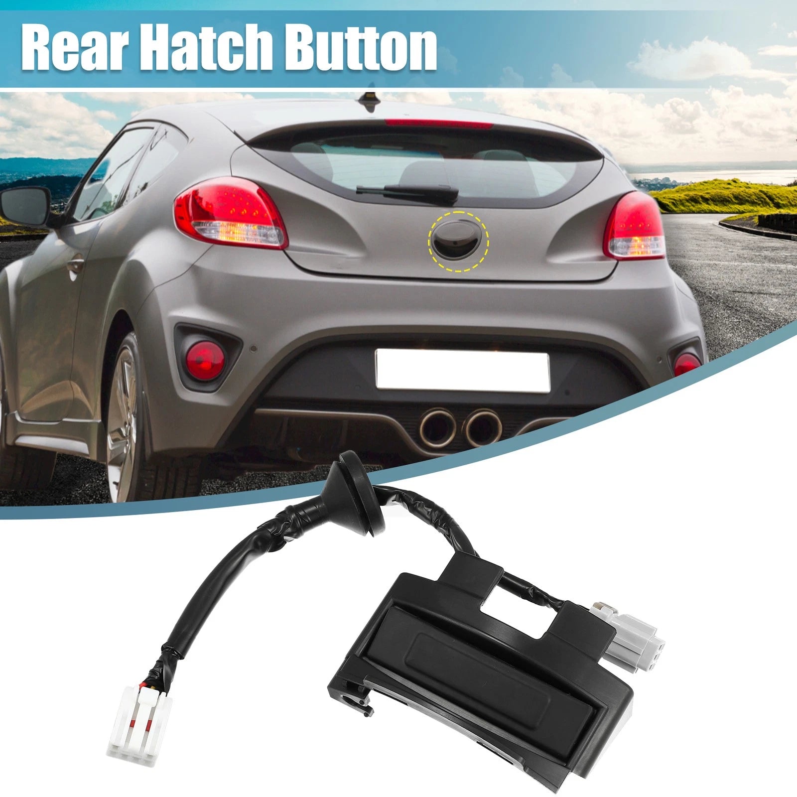 Trunk Tailgate Cover Switch Release Replacement for Hyundai Veloster (2012–2017)