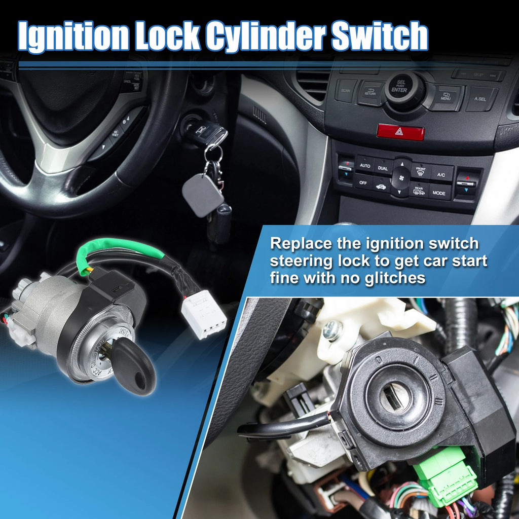 Ignition Switch Lock Cylinder with Key Replacement for Hyundai Sonata (2005–2007)