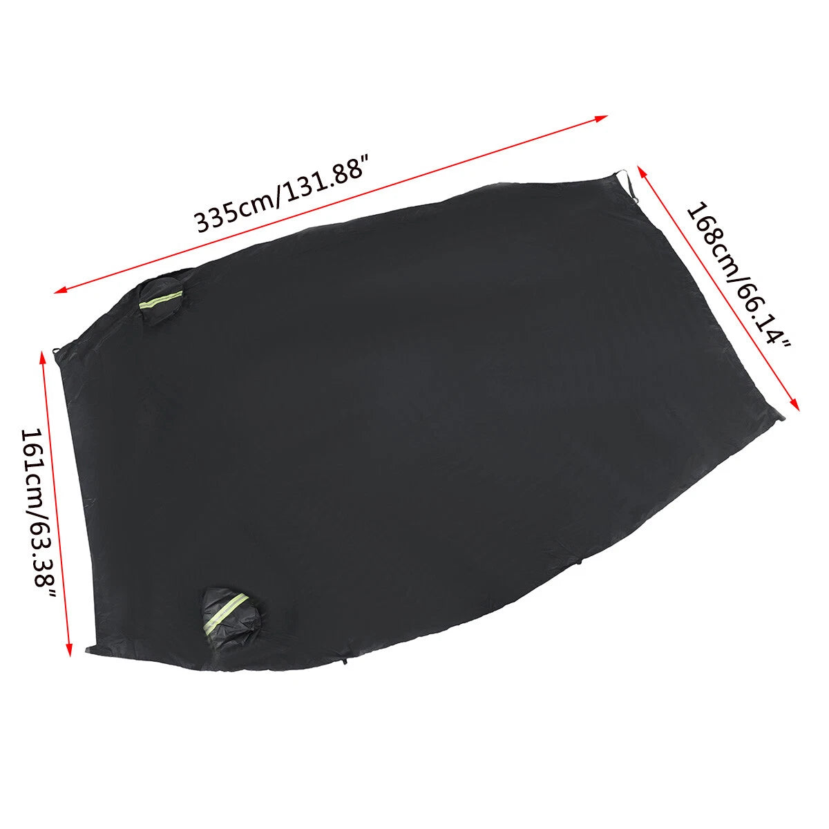 2X 66" Universal SUV Half-body Cover for Outdoor Waterproof Rain Snow Sun Dust