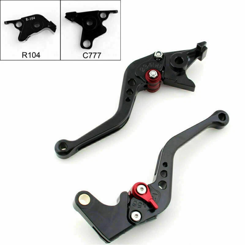 Short Brake Clutch Levers for Yamaha MT-01 (2004–2009), V-MAX (2009–2014) T9 Black