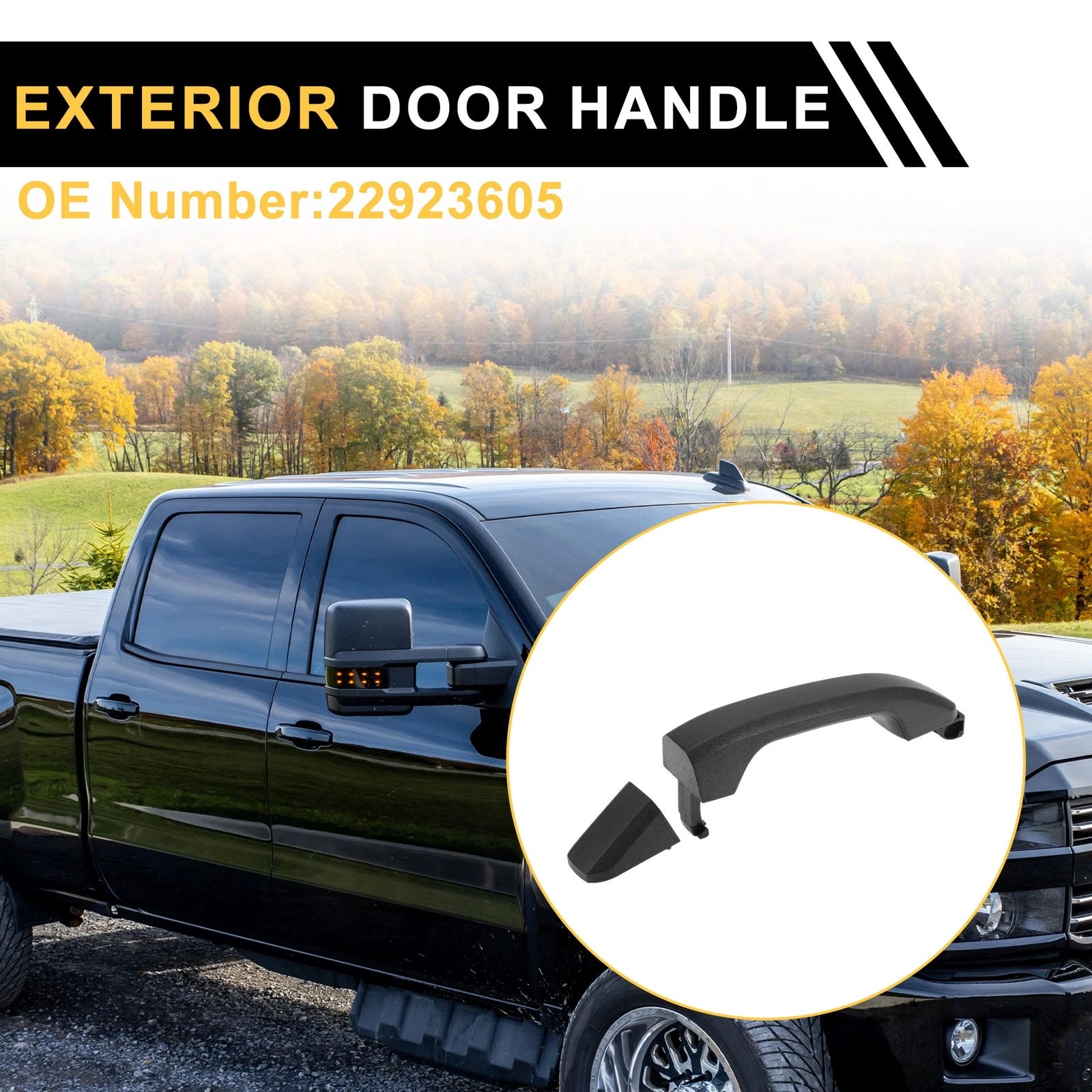 Rear Exterior Door Handle Left or Right Replacement for Chevrolet Suburban HD (2007–2014)