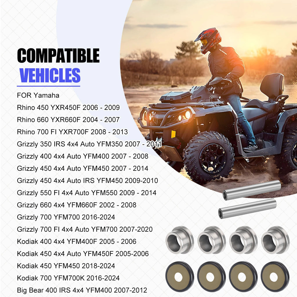 Rear Knuckle Bushing Kit for Yamaha Grizzly 350 IRS 4x4 YFM350 (2007–2011)