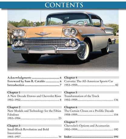 Chevrolet 1950s Technical Innovation Book for Corvette, Impala, Nomad, Bel Air