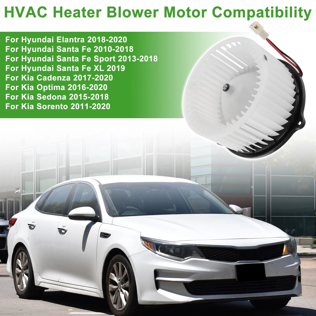 HVAC Blower Motor Assembly for Hyundai Elantra 2018–2020 Replacement