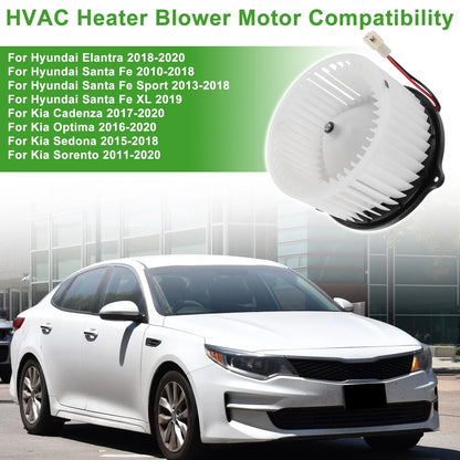 HVAC Blower Motor Assembly for Hyundai Elantra 2018–2020 Replacement