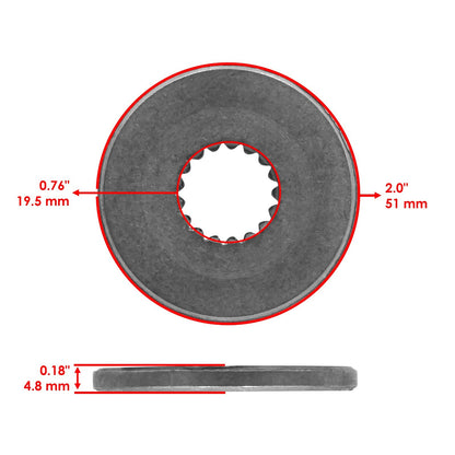 Spline Washer Blade for Simplicity Snapper 1615G 808GT 811GT (N/A)