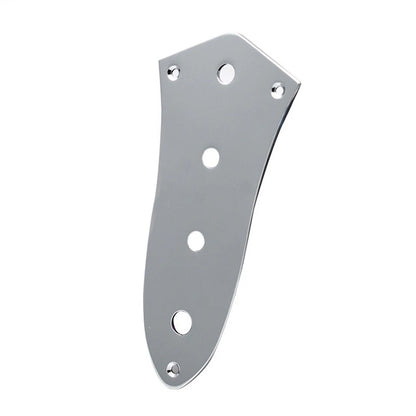 Control Plate for Electric Bass (4 Holes, Chrome)