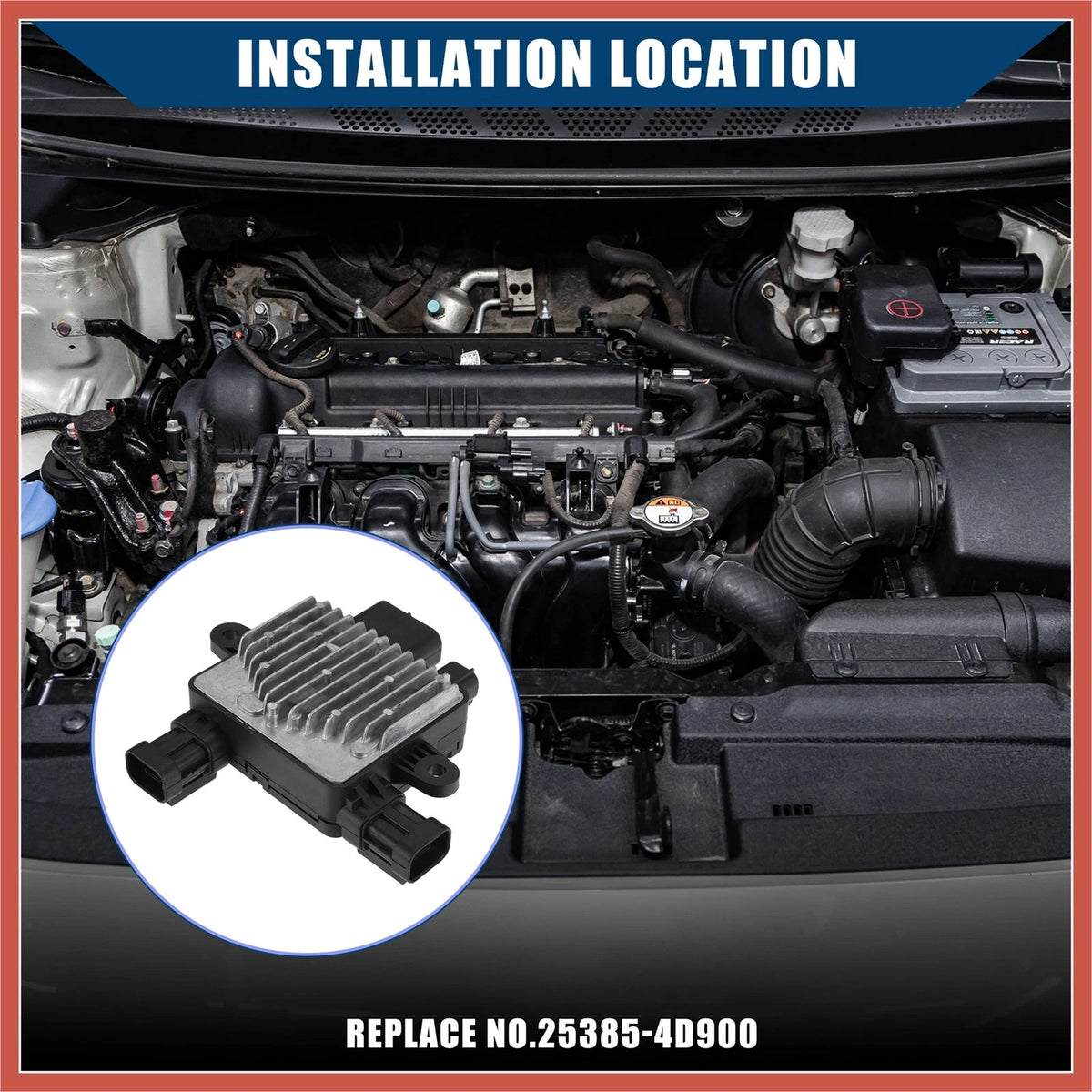 Radiator Cooling Fan Control Module No. 253854D900 for Kia Sedona