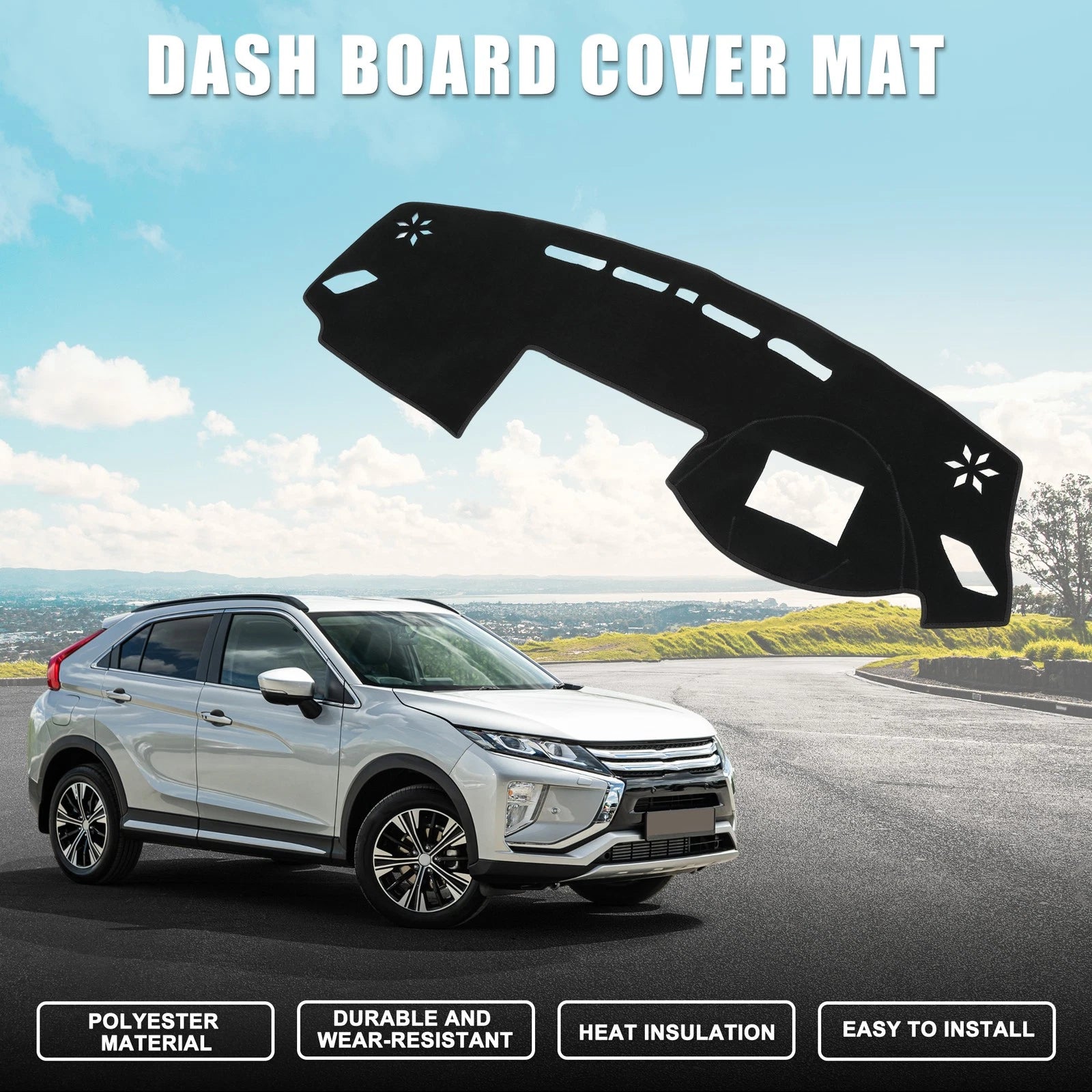 Dashboard Dash Cover Mat Front Replacement for Mitsubishi Eclipse Cross (2017–2022)