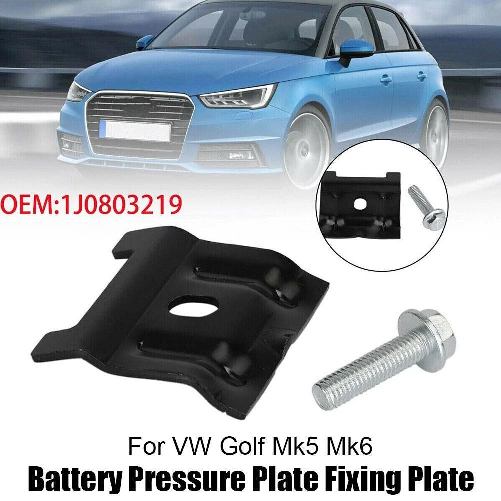 Battery Hold Down Clamp Bracket + Bolt for VW Golf Mk5 Mk6 (2003–2014)