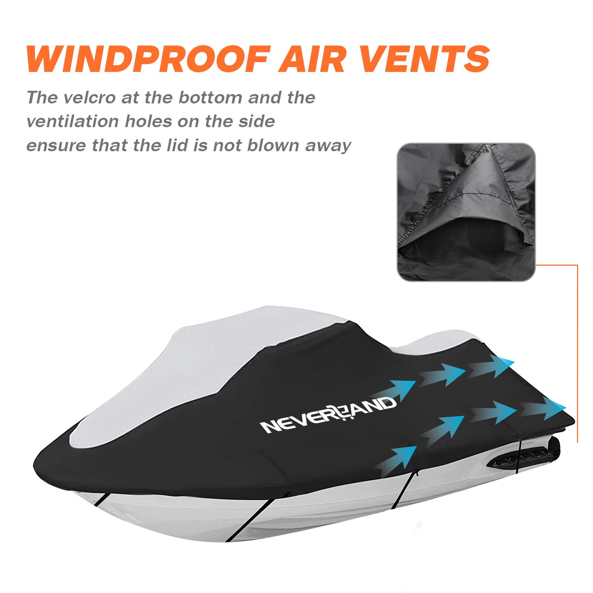 Jet Ski Cover for NEVERLAND (Waterproof, Marine Grade, UV Resistant)