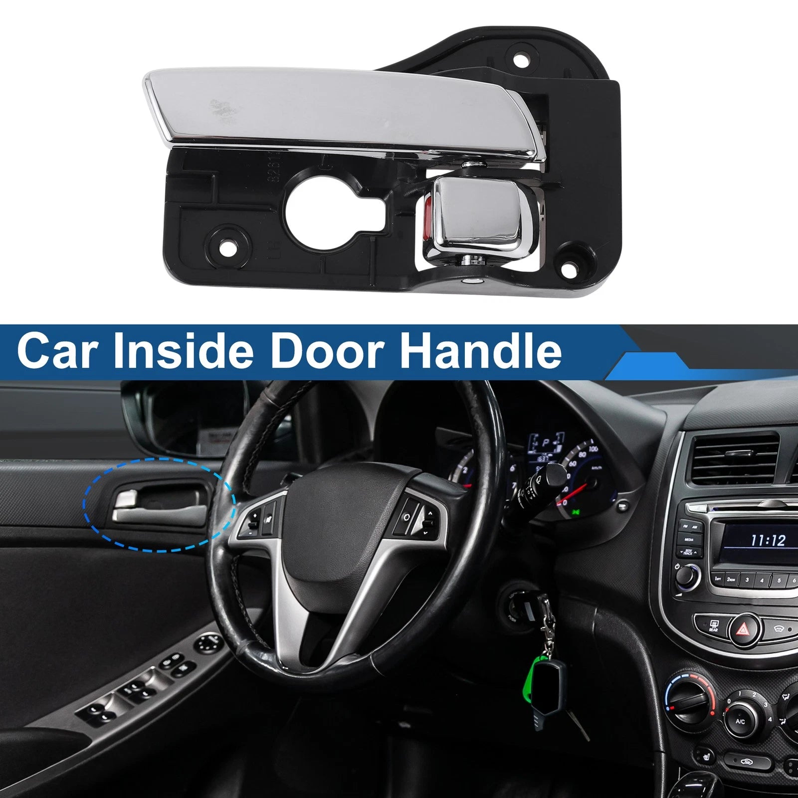 Front Passenger Side Interior Door Handle for Kia Rondo (2007–2012) No. 826101D010