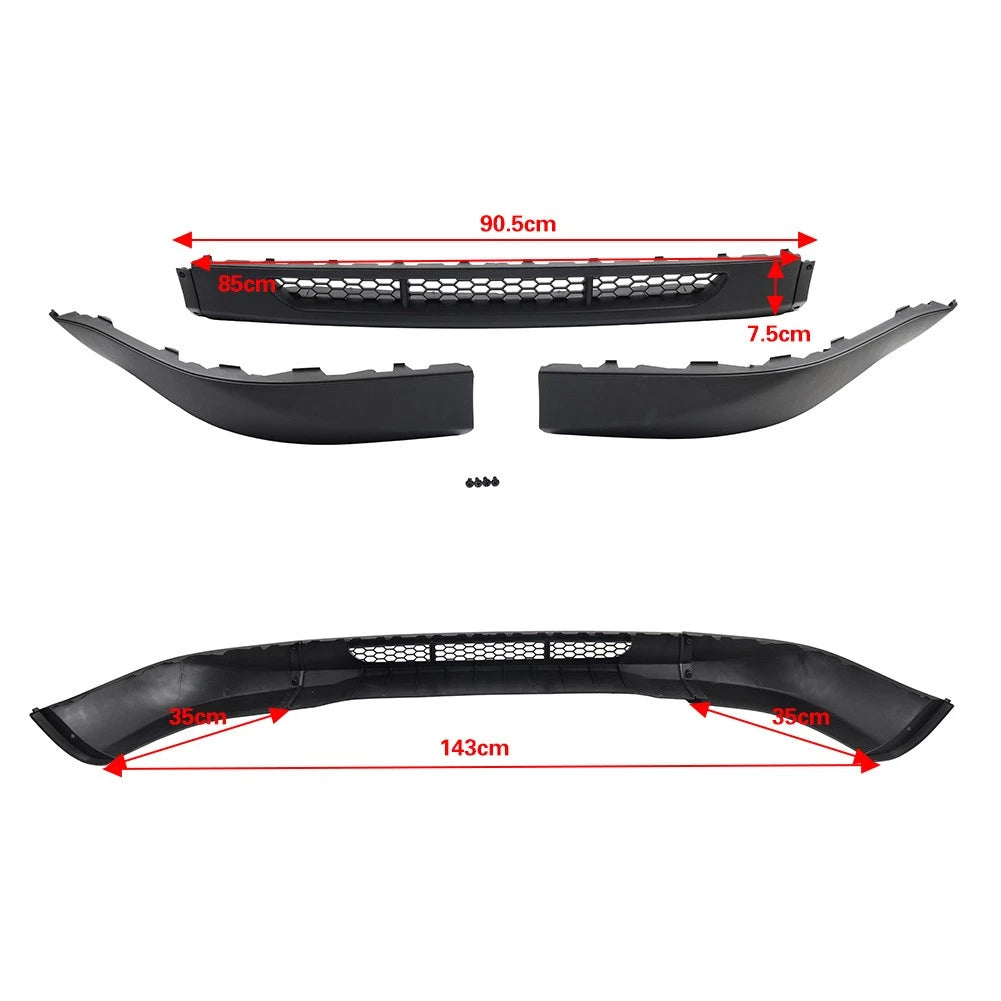 Front Bumper Spoiler Lip Valance Splitter for VW Golf MK4 (1998–2006)