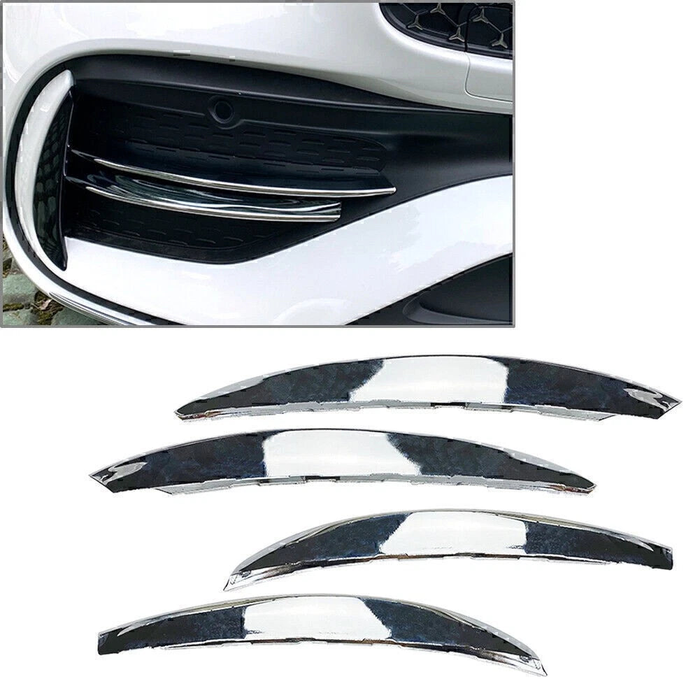 Front Bumper Splitter Fin Spoiler Canards for Mercedes Benz C-Class (2022–2023)