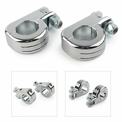 Chrome 1.25" Highway Foot Peg Mounting for Harley Touring Road King