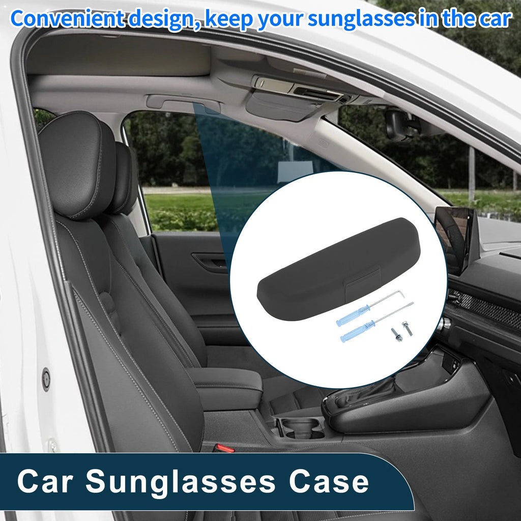 Car Sunglasses Case for Mitsubishi Lancer Eyeglasses Holder Storage Box Black (2008–2017)