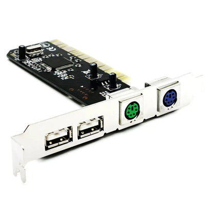 PCI to PS2 USB 2.0 Adapter Card for PC Keyboard Mouse